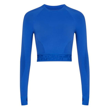 Women's Seamless Long Sleeve Crop Top