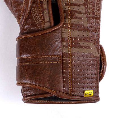 1910 Brown Hook & Loop Sparring Gloves - Everlast