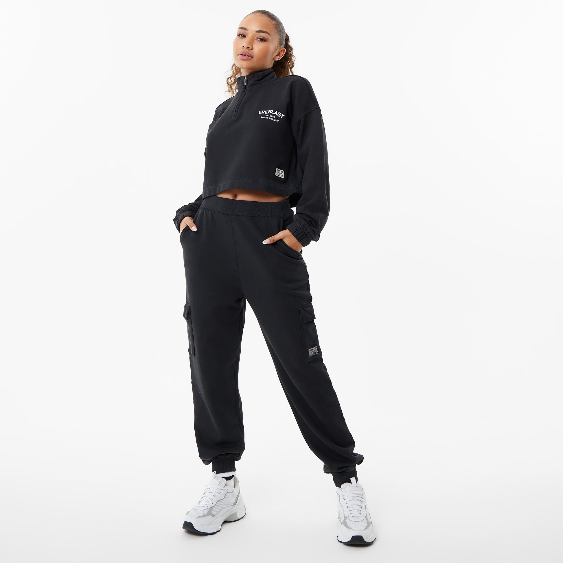 Women's Boxing Academy Crop Zip Up Sweater - Everlast